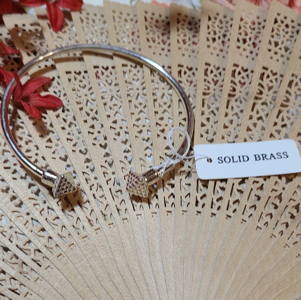 Elegant Silver Bracelet Solid Brass Bracelet - image 2